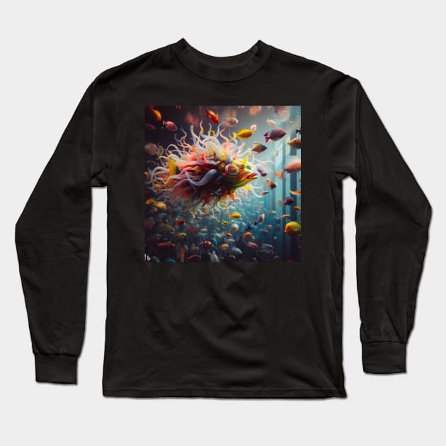 Glass fish Long Sleeve T-Shirt by DadOfMo Designs